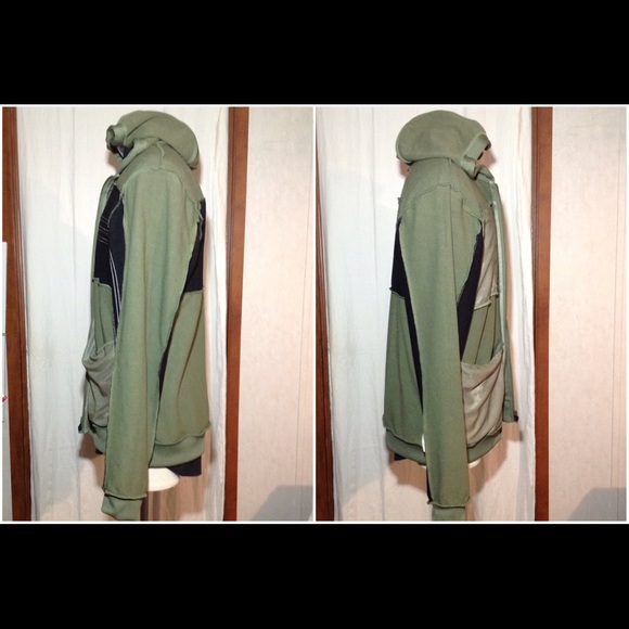 Men's Size L Adidas Hooded Zip Up Athletic Jacket - Picture 4 of 7